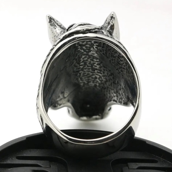 🔥Amazing Gun Metal Horse Head Ring - Picture 2 of 4
